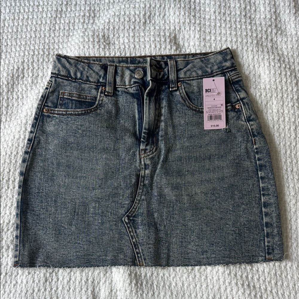Blue Gray Mini Pencil Skirt for Casual Nights